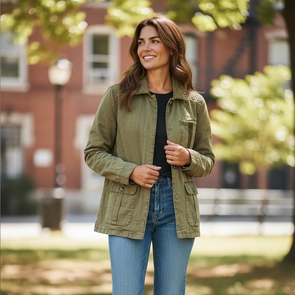 Maurices Jackets & Blazers - Maurices Army Green Utility Jacket for Women